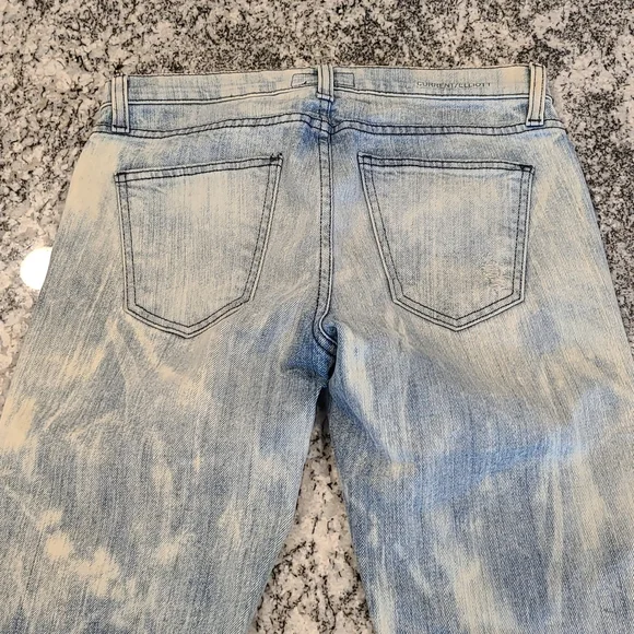 * SOLD * Size 26 CURRENT/ELLIOTT acid wash skinny jeans - Picture 3 of 6
